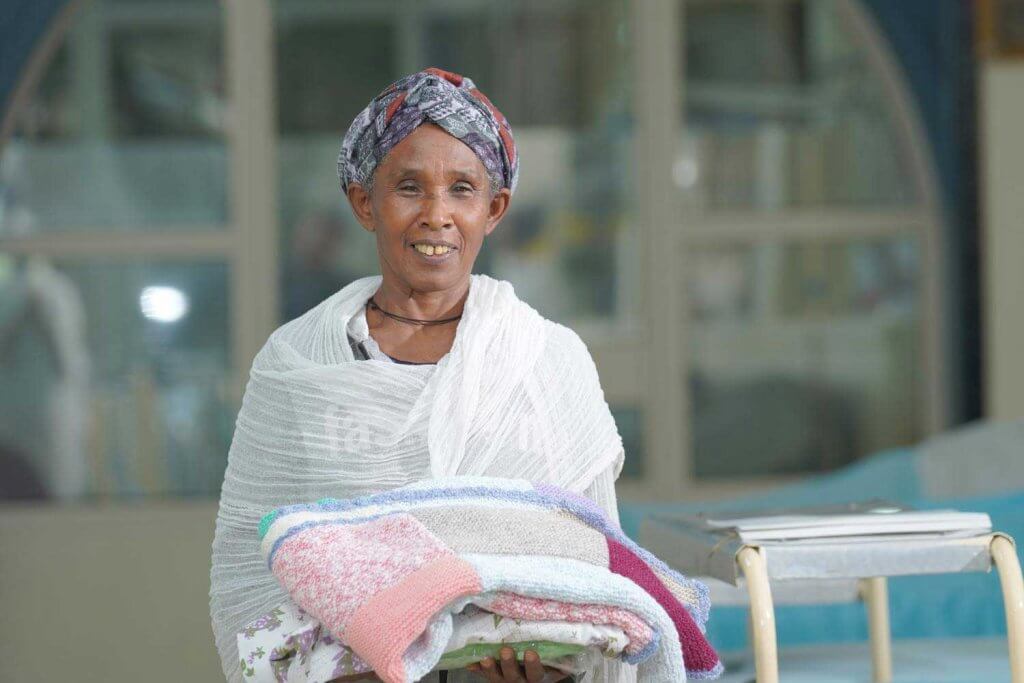 Meseret and comfort package 1500x1000 1 | Catherine Hamlin Fistula Foundation | Together we can eradicate obstetric fistula in Ethiopia.